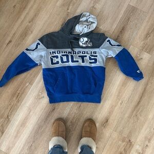 STARTER Blue and Gray Indianapolis Colts Women's Sweater vintage style